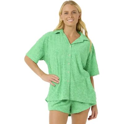 Rip Curl Chemise à Manches Courtes Las Dalias Terry Light Green M Femme - Publicité Rip Curl Chemise à Manches Courtes Las Dalias Terry Light Green M Femme - Publicité