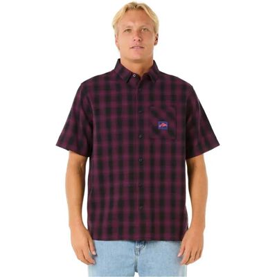 Rip Curl Chemise à Manches Courtes Raw Energy Plaid Deep Plum L Homme - Publicité Rip Curl Chemise à Manches Courtes Raw Energy Plaid Deep Plum L Homme - Publicité
