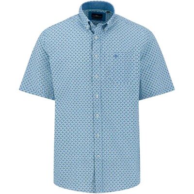 Fynch Hatton Chemise à Manches Courtes Summer Poplin Print Minty Green L Homme - Publicité Fynch Hatton Chemise à Manches Courtes Summer Poplin Print Minty Green L Homme - Publicité