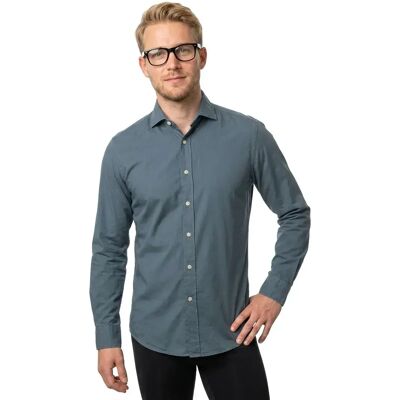 Hackett Chemise à Manches Longues Garment Dye Delave Petrol S Homme - Publicité Hackett Chemise à Manches Longues Garment Dye Delave Petrol S Homme - Publicité