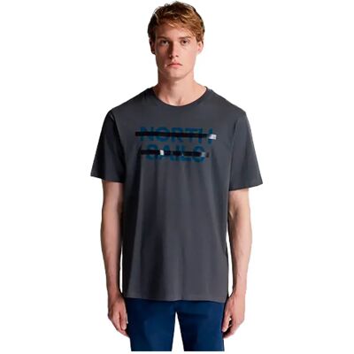 T-shirt Gris en Coton Bio North Sails - Respirant & Écologique - Publicité T-shirt Gris en Coton Bio North Sails - Respirant & Écologique - Publicité