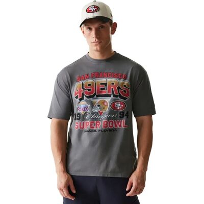 New Era T-shirt à Manches Courtes Nfl Washed Super Bowl Oversized San Francisco 49ers Grey M - Publicité New Era T-shirt à Manches Courtes Nfl Washed Super Bowl Oversized San Francisco 49ers Grey M - Publicité