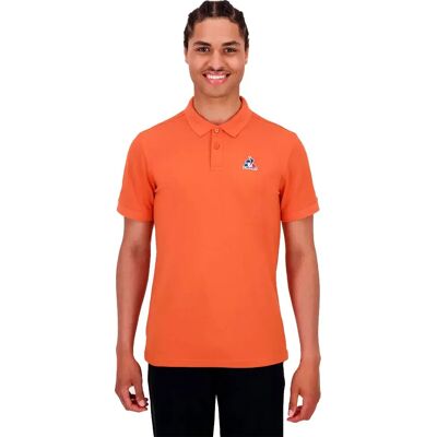 Le Coq Sportif Polo à Manches Courtes Ess N°1 Orange Camuset XL Homme - Publicité Le Coq Sportif Polo à Manches Courtes Ess N°1 Orange Camuset XL Homme - Publicité