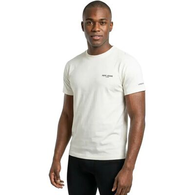 Pepe Jeans T-shirt à Manches Courtes Terry Off White XL Homme - Publicité Pepe Jeans T-shirt à Manches Courtes Terry Off White XL Homme - Publicité