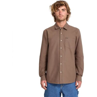 Volcom Chemise à Manches Longues Veeco Oxford Brown Stone M Homme - Publicité Volcom Chemise à Manches Longues Veeco Oxford Brown Stone M Homme - Publicité