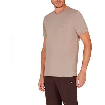 Giorgio Armani Emporio Armani T-shirt à Manches Courtes Basic Elastic Beige L Homme - Publicité Giorgio Armani Emporio Armani T-shirt à Manches Courtes Basic Elastic Beige L Homme - Publicité