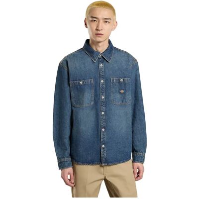 Dickies Chemise à Manches Longues Mechanic Denim Khaki Tinted Blue M Homme - Publicité Dickies Chemise à Manches Longues Mechanic Denim Khaki Tinted Blue M Homme - Publicité