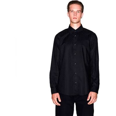 Giorgio Armani Exchange Chemise à Manches Longues Xm001587_af16631 Black L Homme - Publicité Giorgio Armani Exchange Chemise à Manches Longues Xm001587_af16631 Black L Homme - Publicité