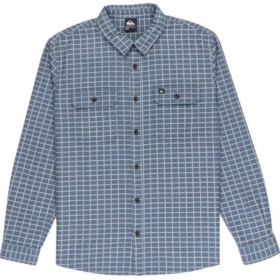 Quiksilver Chemise à Manches Longues Salt Lake Waffle China Blue S - Publicité Quiksilver Chemise à Manches Longues Salt Lake Waffle China Blue S - Publicité
