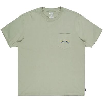 Billabong T-shirt à Manches Courtes Stacked Arch Pkt Grey Green M Homme - Publicité Billabong T-shirt à Manches Courtes Stacked Arch Pkt Grey Green M Homme - Publicité