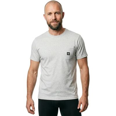 Element T-shirt à Manches Courtes Icon Label Pocket Mid Grey Heather L Homme - Publicité Element T-shirt à Manches Courtes Icon Label Pocket Mid Grey Heather L Homme - Publicité