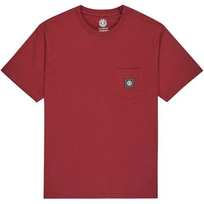 Element T-shirt à Manches Courtes Icon Label Pocket Zinfandel L Homme - Publicité Element T-shirt à Manches Courtes Icon Label Pocket Zinfandel L Homme - Publicité