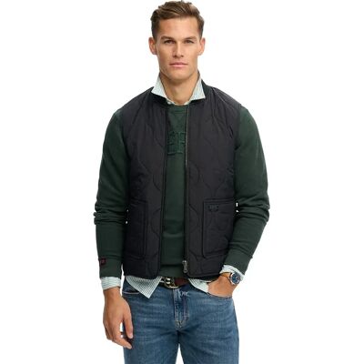 Superdry Gilet Military Liner Jet Black L Homme - Publicité Superdry Gilet Military Liner Jet Black L Homme - Publicité