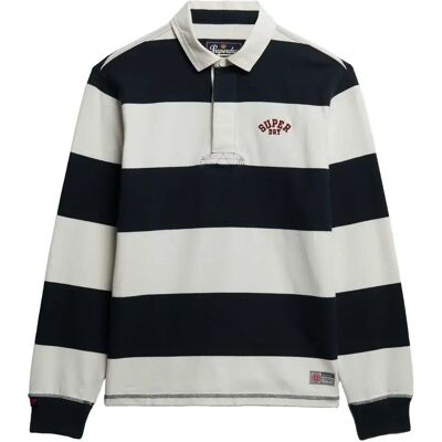 Superdry T-shirt à Manches Longues Vintage Athletic Stripe Rugby Eclipse Navy / Ecru M Homme - Publicité Superdry T-shirt à Manches Longues Vintage Athletic Stripe Rugby Eclipse Navy / Ecru M Homme - Publicité