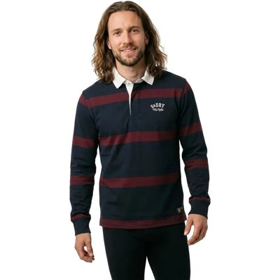 Superdry T-shirt à Manches Longues Vintage Athletic Stripe Rugby Eclipse Navy / Port S Homme - Publicité Superdry T-shirt à Manches Longues Vintage Athletic Stripe Rugby Eclipse Navy / Port S Homme - Publicité