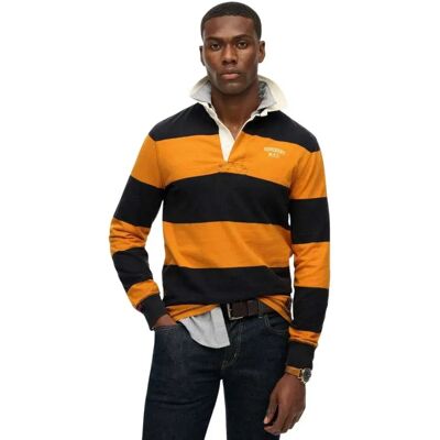 Superdry T-shirt à Manches Longues Vintage Athletic Stripe Rugby Eclipse Navy / Track Gold M Homme - Publicité Superdry T-shirt à Manches Longues Vintage Athletic Stripe Rugby Eclipse Navy / Track Gold M Homme - Publicité