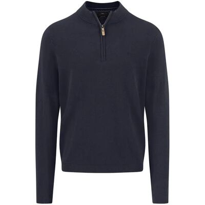 Fynch Hatton Pull à Demi-zip 1509326 Navy 3XL - Publicité Fynch Hatton Pull à Demi-zip 1509326 Navy 3XL - Publicité