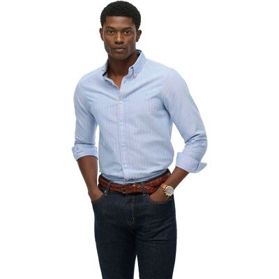 Superdry Chemise à Manches Longues Classic Oxford French Blue Stripe / Coral M - Publicité Superdry Chemise à Manches Longues Classic Oxford French Blue Stripe / Coral M - Publicité