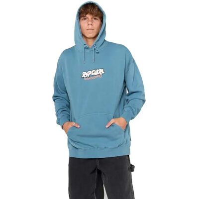 Rip Curl Sweat à Capuche Raw Energy Storm Blue L Homme - Publicité Rip Curl Sweat à Capuche Raw Energy Storm Blue L Homme - Publicité