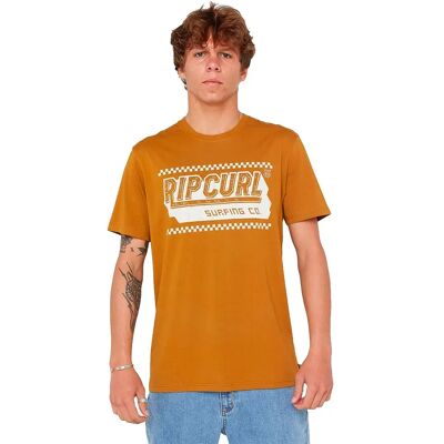 Rip Curl T-shirt à Manches Courtes Sportline Invader Bronze S Homme - Publicité Rip Curl T-shirt à Manches Courtes Sportline Invader Bronze S Homme - Publicité