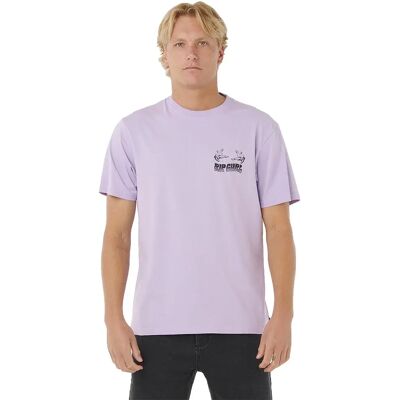 Rip Curl T-shirt à Manches Courtes Surf Trip Iced Lavender S Homme - Publicité Rip Curl T-shirt à Manches Courtes Surf Trip Iced Lavender S Homme - Publicité