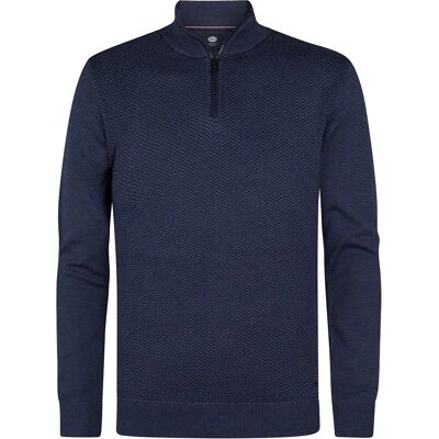 Petrol Industries Pull à Demi-zip M-3050-kwc212 Royal Navy L - Publicité Petrol Industries Pull à Demi-zip M-3050-kwc212 Royal Navy L - Publicité