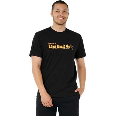 Rip Curl T-shirt à Manches Courtes Sticker Eddie Would Go Black S Homme - Publicité Rip Curl T-shirt à Manches Courtes Sticker Eddie Would Go Black S Homme - Publicité
