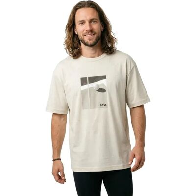 Boss T-shirt à Manches Courtes Join 10273431 Relaxed Fit Light Beige M - Publicité Boss T-shirt à Manches Courtes Join 10273431 Relaxed Fit Light Beige M - Publicité