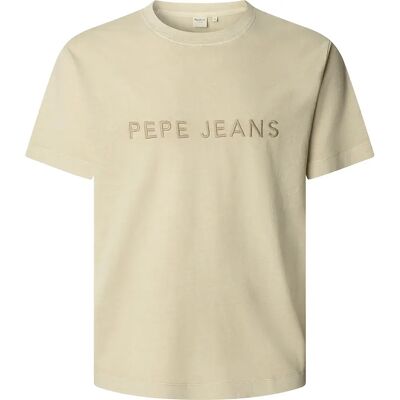Pepe Jeans T-shirt à Manches Courtes Meyer Base Beige L Homme - Publicité Pepe Jeans T-shirt à Manches Courtes Meyer Base Beige L Homme - Publicité