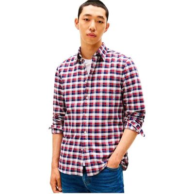 Tommy Hilfiger Chemise à Manches Longues Mw0mw40465 Red L Homme - Publicité Tommy Hilfiger Chemise à Manches Longues Mw0mw40465 Red L Homme - Publicité