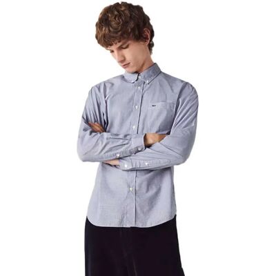 Lacoste Chemise à Manches Longues Ch2564 Blue S-M - Publicité Lacoste Chemise à Manches Longues Ch2564 Blue S-M - Publicité