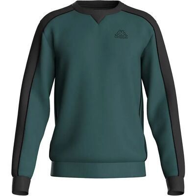 Kappa Sweat-shirt Gilvio Green Jasper / Grey Ink L Homme - Publicité Kappa Sweat-shirt Gilvio Green Jasper / Grey Ink L Homme - Publicité