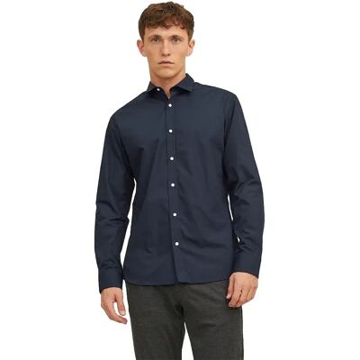 Jack & Jones Chemise à Manches Longues Joe Plain Navy Blazer S - Publicité Jack & Jones Chemise à Manches Longues Joe Plain Navy Blazer S - Publicité