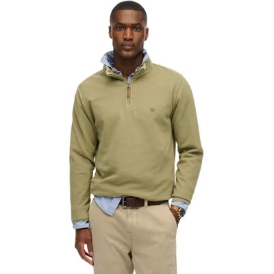 Superdry Pull à Demi-zip Classic Essential Light Khaki Green L - Publicité Superdry Pull à Demi-zip Classic Essential Light Khaki Green L - Publicité
