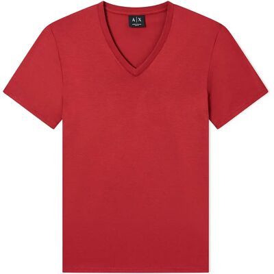 Giorgio Armani Exchange T-shirt à Manches Courtes Et Col En V 8nzt75_zja5z Winery M Homme - Publicité Giorgio Armani Exchange T-shirt à Manches Courtes Et Col En V 8nzt75_zja5z Winery M Homme - Publicité