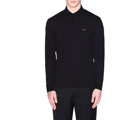 Giorgio Armani Exchange Polo à Manches Longues Xm001288_af17321 Black / Orange Rust M Homme - Publicité Giorgio Armani Exchange Polo à Manches Longues Xm001288_af17321 Black / Orange Rust M Homme - Publicité