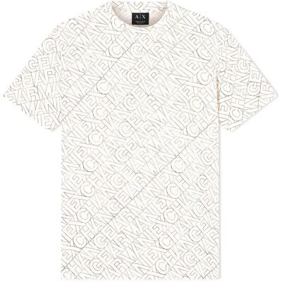 Giorgio Armani Exchange T-shirt à Manches Courtes Xm002783_af10356 Diagonal Lettering M L Homme - Publicité Giorgio Armani Exchange T-shirt à Manches Courtes Xm002783_af10356 Diagonal Lettering M L Homme - Publicité
