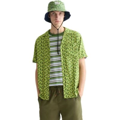 Scotch & Soda Chemise à Manches Courtes 183060 Regular Fit Mini Cactus Garden Green S Homme - Publicité Scotch & Soda Chemise à Manches Courtes 183060 Regular Fit Mini Cactus Garden Green S Homme - Publicité