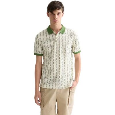 Scotch & Soda Polo à Manches Courtes 183119 Regular Fit Horseshoe Stripe Eggnog L Homme - Publicité Scotch & Soda Polo à Manches Courtes 183119 Regular Fit Horseshoe Stripe Eggnog L Homme - Publicité