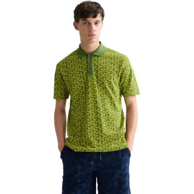 Scotch & Soda Polo à Manches Courtes 183135 Relaxed Fit Mini Cactus Garden Green L Homme - Publicité Scotch & Soda Polo à Manches Courtes 183135 Relaxed Fit Mini Cactus Garden Green L Homme - Publicité