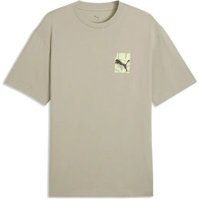 Puma T-shirt à Manches Courtes Ess Graphics Relaxed Fit Pebble Grey M - Publicité Puma T-shirt à Manches Courtes Ess Graphics Relaxed Fit Pebble Grey M - Publicité