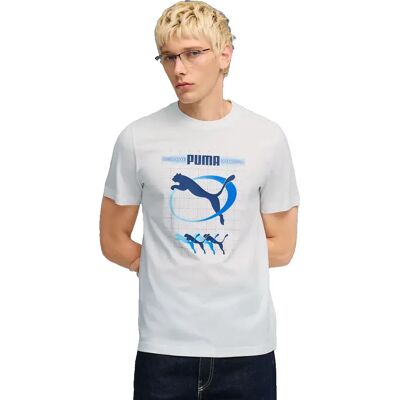 Puma T-shirt à Manches Courtes Graphic Execution Puma White L Homme - Publicité Puma T-shirt à Manches Courtes Graphic Execution Puma White L Homme - Publicité