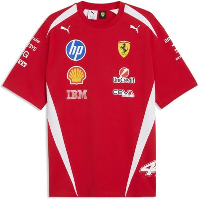 Puma T-shirt à Manches Courtes Sf Ferrari Drivers Replica Puma Red / Lh M Homme - Publicité Puma T-shirt à Manches Courtes Sf Ferrari Drivers Replica Puma Red / Lh M Homme - Publicité