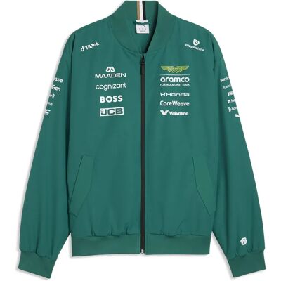 Puma Blouson Bomber X Aston Martin F1 Replica Green Lux L - Publicité Puma Blouson Bomber X Aston Martin F1 Replica Green Lux L - Publicité
