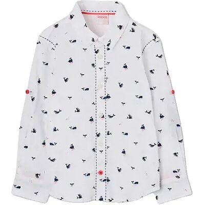 Boboli Chemise à Manches Longues 823070 Whale Print 6 Années - Publicité Boboli Chemise à Manches Longues 823070 Whale Print 6 Années - Publicité