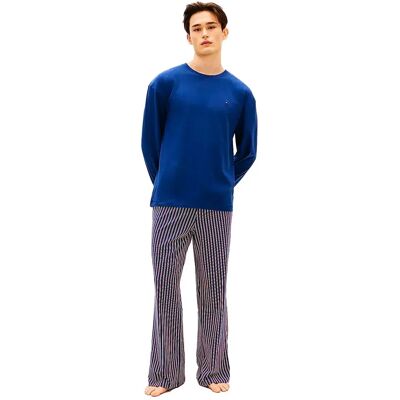 Tommy Hilfiger Pyjama à Manches Longues Um0um03602 Preppy Navy / Rwb Stripe M Homme - Publicité Tommy Hilfiger Pyjama à Manches Longues Um0um03602 Preppy Navy / Rwb Stripe M Homme - Publicité