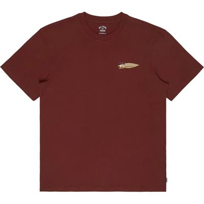 Billabong T-shirt à Manches Courtes Runner Up Burnt Red L Homme - Publicité Billabong T-shirt à Manches Courtes Runner Up Burnt Red L Homme - Publicité