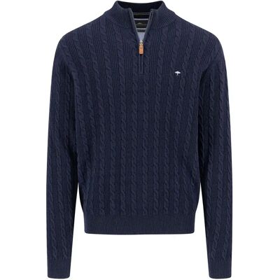 Fynch Hatton Pull à Demi-zip 1512226 Navy M - Publicité Fynch Hatton Pull à Demi-zip 1512226 Navy M - Publicité