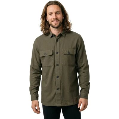 Fynch Hatton Chemise Surchemise 16032821 Dark Khaki L Homme - Publicité Fynch Hatton Chemise Surchemise 16032821 Dark Khaki L Homme - Publicité