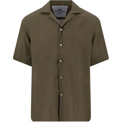 Fynch Hatton Chemise à Manches Courtes 16046009 Dark Khaki L Homme - Publicité Fynch Hatton Chemise à Manches Courtes 16046009 Dark Khaki L Homme - Publicité